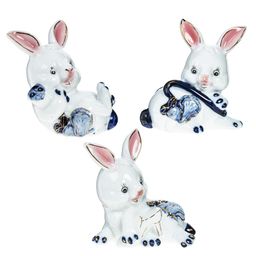 Фигурка декоративная Заяц, L8 W5,5 H8 см, 3в.