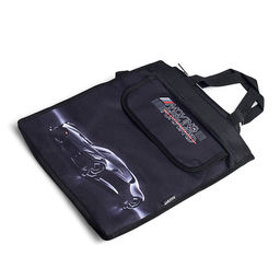 Сумка для дополнительных занятий "Luxury Car" A4+ (36x31x13 см) плотный износостойкий полиэстер с водоотталкивающей пропиткой, с подкладом, 1 отделение на молнии, 1 передний карман на липучке, боковой карман на липучке для стакана-непроливайки, боковой се