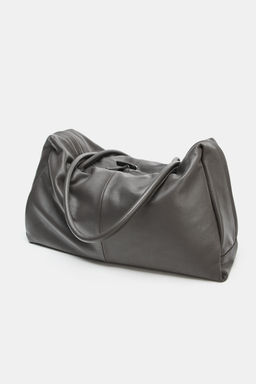 MAXI LEATHER BOWLING BAG - Zara фото 6