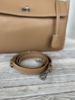 Женская кожаная сумка-портфель 8399-3 Бежевый - Sergio valentini фото 7