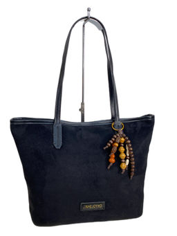 Женская сумка из искусственной замши, цвет черный