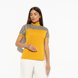 Водолазка комбинированная, С тобой вдвоём (chik) - Charutti фото 6