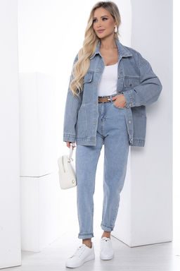 Жакет джинсовый Хлоя (серо-голубая) Б13369-4М - Lt collection фото 6