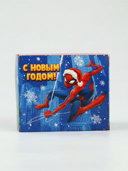 Детский сладкий новогодний подарок Человек-паук, конфеты 150 г, кружка керамическая