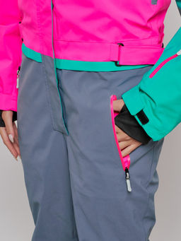 Горнолыжный комбинезон женский зимний зеленого цвета 2327Z - Chunmai фото 8