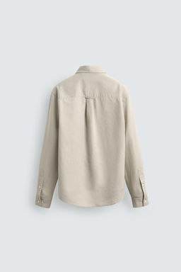 CAMISA REGULAR FIT C??AMO - ALGOD?N / Arena - Zara фото 9