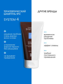 System 4 Терапевтический шампунь №4, 75 мл - Sim sensitive фото 7
