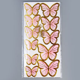 Набор для украшения торта Бабочки 10 шт., цвет розовый - Страна карнавалия фото 11