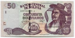 Банкнота 50 Боливиано 2016 года Боливия