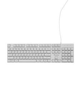 Клавиатура Smartbuy ONE 250, проводная, мембранная, 104 клавиши, USB, с подсветкой, белая