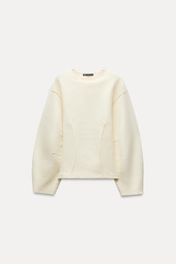 FITTED INTERLOCK SWEATSHIRT - Zara фото 21
