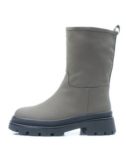 04-C188M Ботинки зимние женские (натуральная кожа (нубук) натуральный мех) - Фабричный китай фото 12