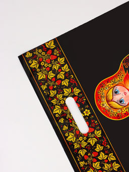 Цена за 50 шт. Пакет «Матрешка», полиэтиленовый с вырубной ручкой, 38×47 см, 60 мкм