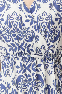 Siyah Kusakl? Cicekli F?rf?rl? Mini Dokuma Elbise TWOSS24EL00760 - Trendyolmilla фото 8