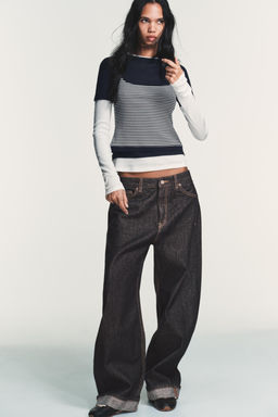 TRIPLE STRIPE EFFECT T-SHIRT - Zara фото 8