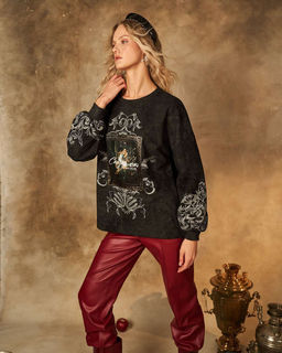 Свитшот из футера варёнка с принтом Сказка SFS001 - Sahar art lab фото 9