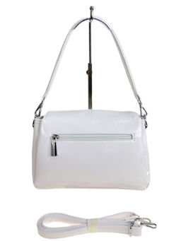Женская сумка из искусственной кожи, цвет белый - Greta фото 2