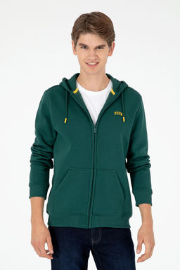 Мужской темно-зеленый свитшот Неожиданная скидка в корзине