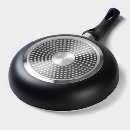 Сковорода Доляна Basic, d=24 см, пластиковая ручка, антипригарное покрытие, индукция, чёрная