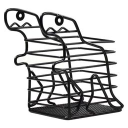 Подставка для канцелярских принадлежностей, арт.53964/ 50 ЧЕРНЫЙ ДИНОЗАВР (7х12х9 см, окрашенный чёр