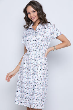 Платье-рубашка Сидни Хит (вайт) - Diolche фото 3