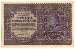 Банкнота 1000 марок 1919 года Польша