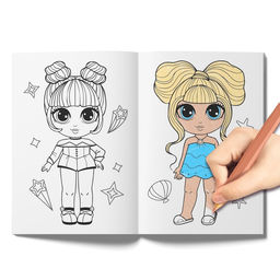 Набор раскрасок WOW Girls, формат А5, 6 шт. по 12 стр. - Буква-ленд фото 4