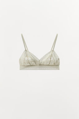 LACE TRIANGLE BRALETTE - Zara фото 3