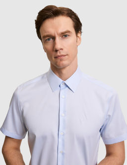 A__k Mavi Regular Fit K_sa Kollu G_mlek
