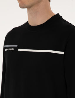 Siyah Regular Fit Sweatshirt - Pierre cardin фото 7