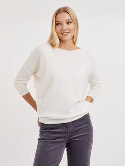 джемпер женский базовый силуэта летучая мышь - Glenfield фото 5