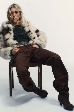 TRF WIDE-LEG LOW-RISE JEANS - Zara фото 9