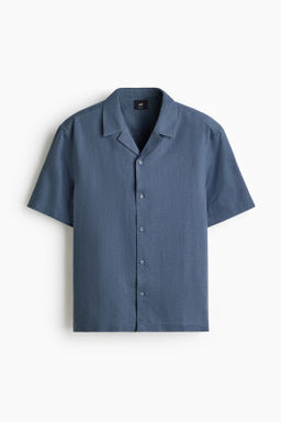 Camisa resort en mezcla de lino Relaxed Fit - H&m фото 4