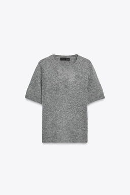 100% WOOL SHORT SLEEVE TOP - Zara фото 16