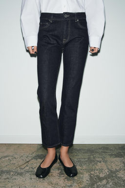 ZW COLLECTION CIGARETTE MID-WAIST JEANS - Zara фото 2