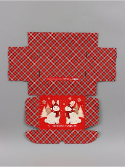 Коробка подарочная, самосборная «Новогодний подарок»,30.7×22×9.5 см