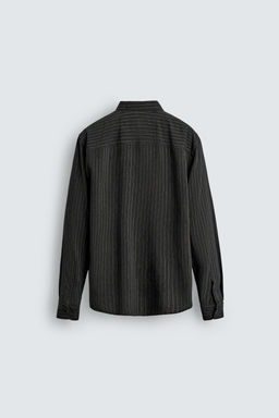 LIMITED EDITION SHINY STRIPED FLOWING SHIRT - Zara фото 9