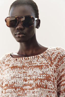 COMBINED KNIT PEPLUM TOP - Zara фото 3