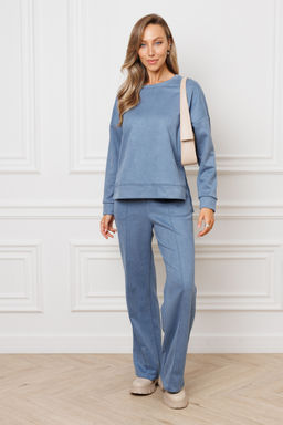 Костюм замшевый брючный 43043