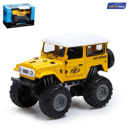 Машина металлическая Биг-фут, инерционная, цвет жёлтый