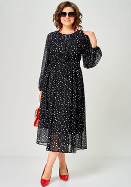 Платье EVA GRANT 7177С горох