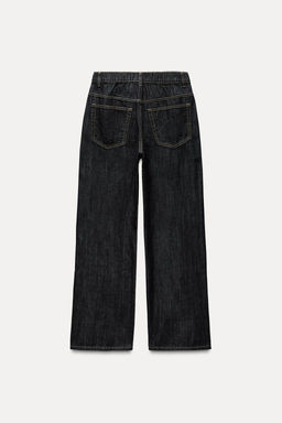 DRAWSTRING DENIM TRF TROUSERS - Zara фото 6
