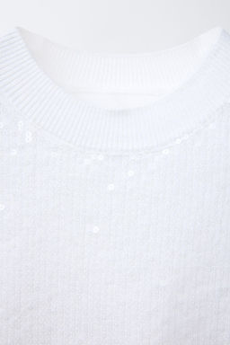 KNITTED SEQUIN TOP - Zara фото 3