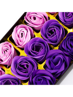 Мыльные розы, фиолетовые оттенки, набор 18 шт. - SB BEAUTY фото 11