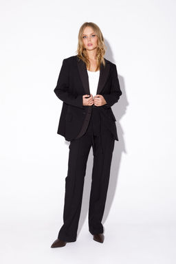 Жакет Pirs 5502 черный + бежевая клетка  фото 4