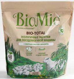 BIO-TOTAL Экологичные таблетки для посудомоечной машины с эф.маслом ЭВКАЛИПТА (30 шт) - Biomio фото 7
