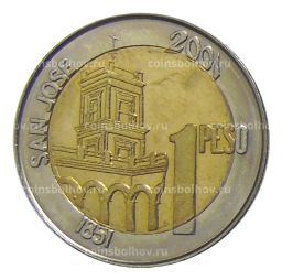1 песо 2001 года Аргентина  200 лет со дня рождения Хусто Хосе де Уркиза