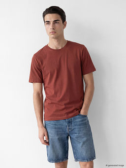 Regular Fit Basic Erkek Dry Touch Ti??rt