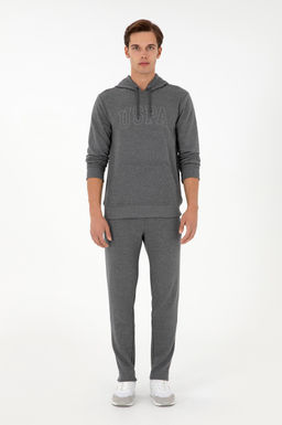 Мужской базовый свитшот антрацитовый меланж Неожиданная скидка в корзине - U.s. polo assn фото 4