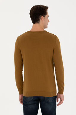 Мужской базовый свитер светло-хаки Неожиданная скидка в корзине - U.s. polo assn фото 5